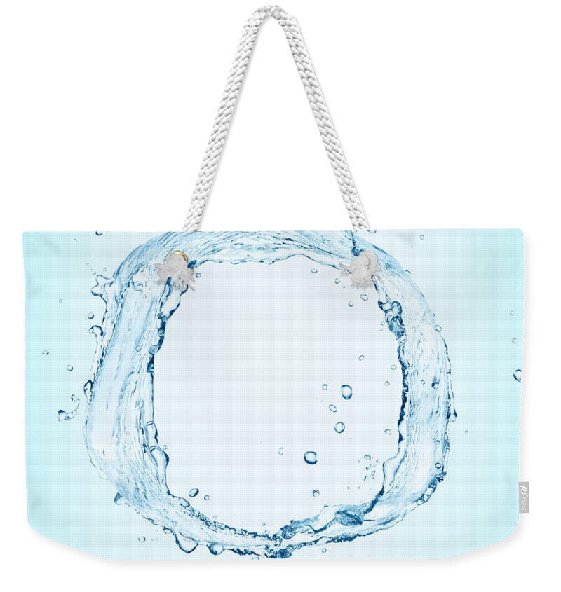 Purity Weekender Tote Bag featuring the photograph Water Circle by Chris Stein