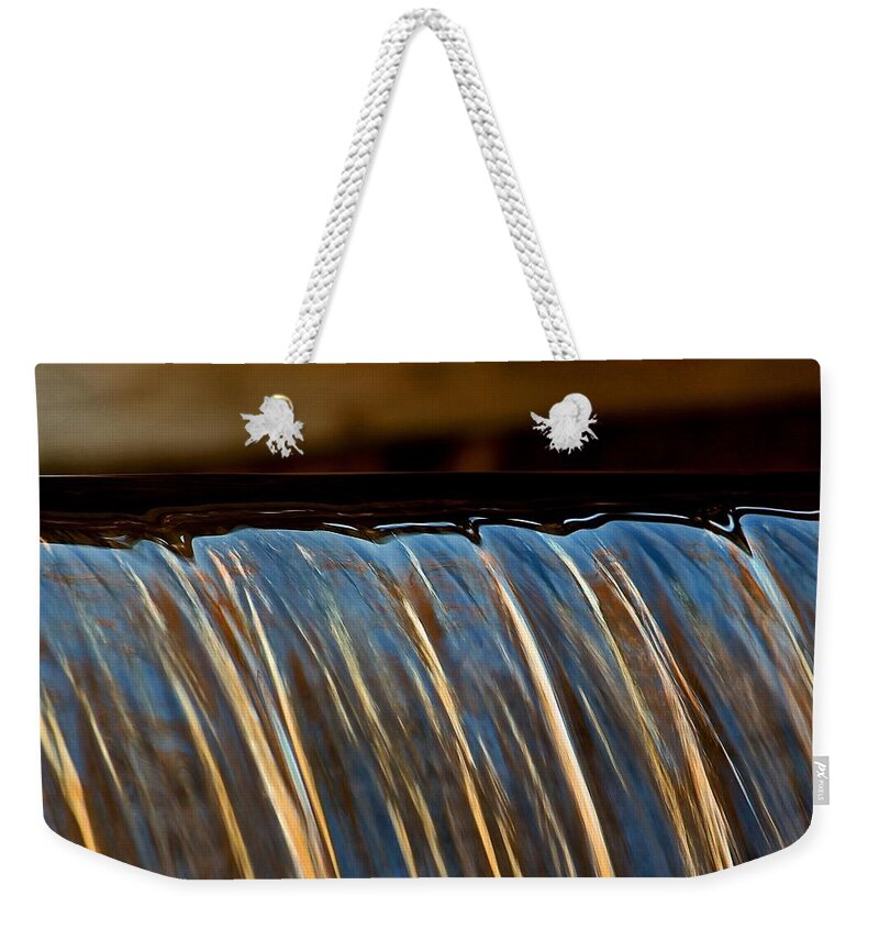 Moore State Park Weekender Tote Bag featuring the photograph Water Falls Edge 3 by Michael Saunders