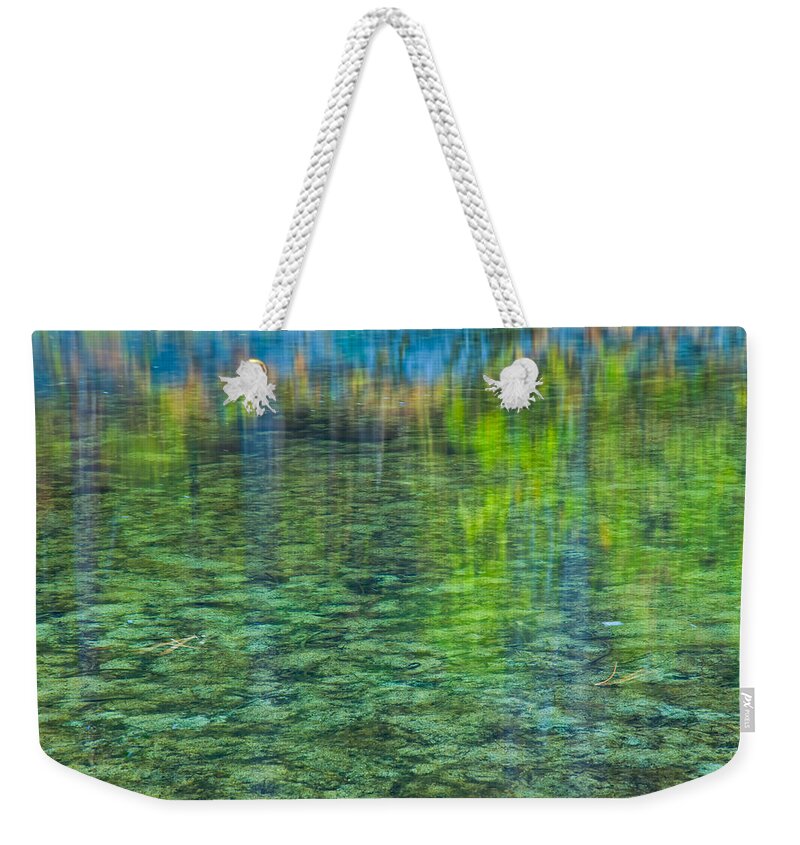 Abstract Weekender Tote Bag featuring the photograph Watercolor by Jonathan Nguyen