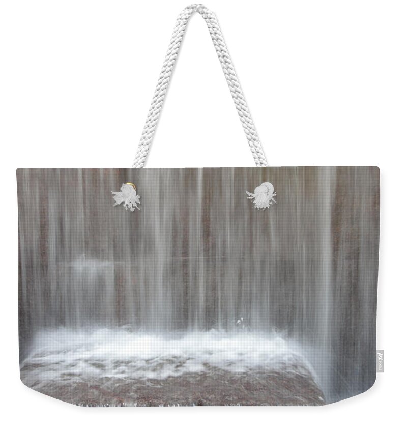Cascade Weekender Tote Bag featuring the photograph Waterfall at the FDR Memorial in Washington DC by William Kuta