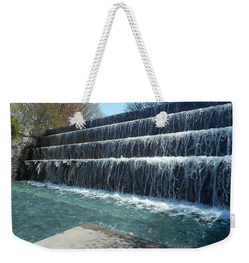 Waterfall Weekender Tote Bag featuring the photograph Waterfall Heaven by Emmy Vickers