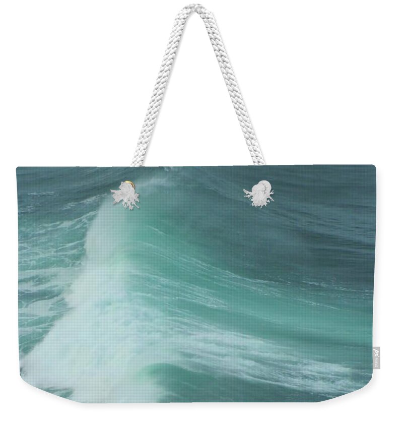 Cape Meares Lighthouse Weekender Tote Bag featuring the photograph Wave 4 by Gallery Of Hope 