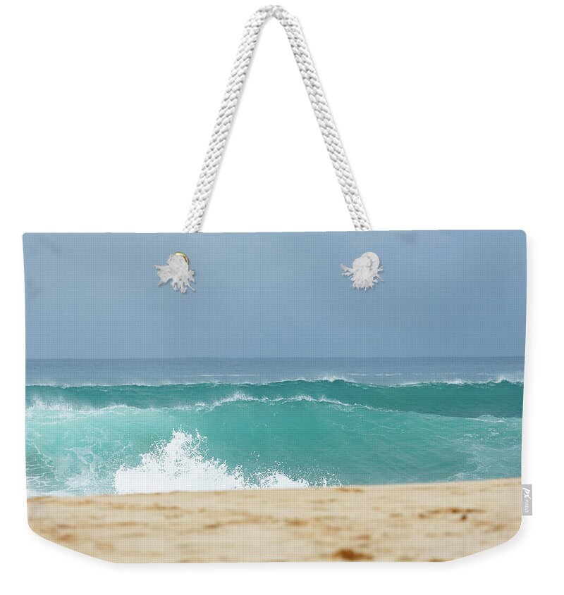 Scenics Weekender Tote Bag featuring the photograph Wave Action by Laszlo Podor
