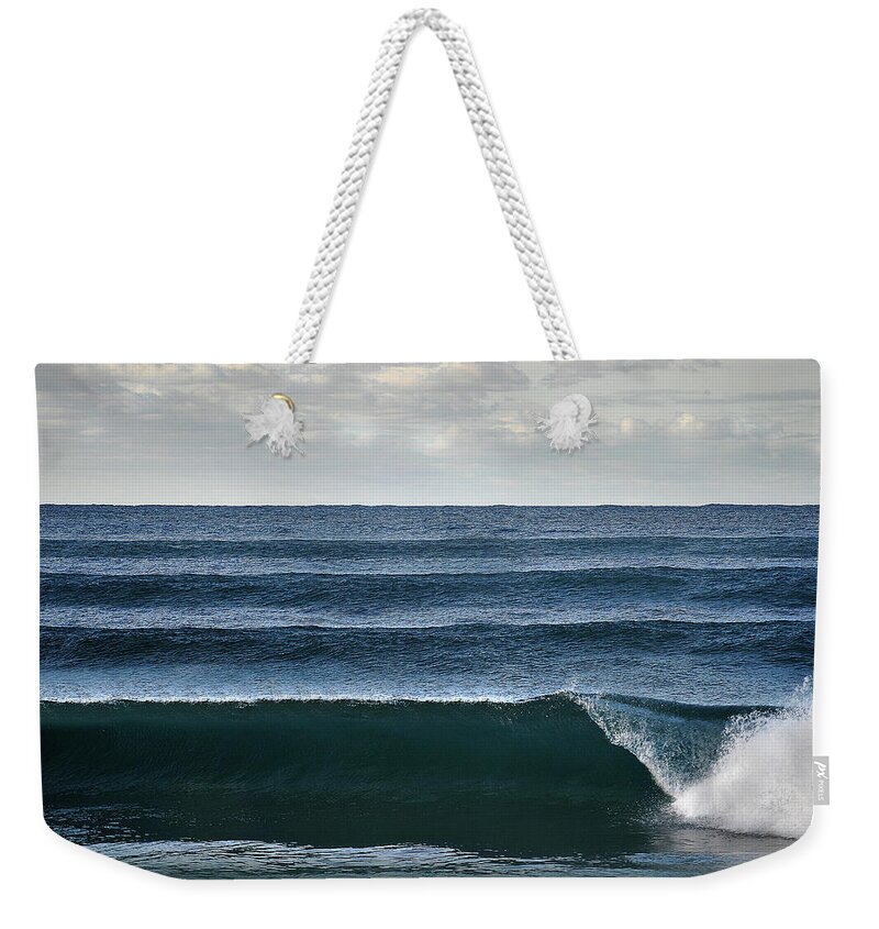 Scenics Weekender Tote Bag featuring the photograph Waves At Manly Beach by Warwick Kent