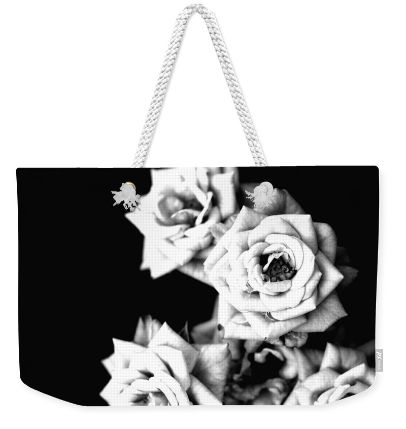 Roses Weekender Tote Bag featuring the photograph Weeping Roses by Yuka Kato