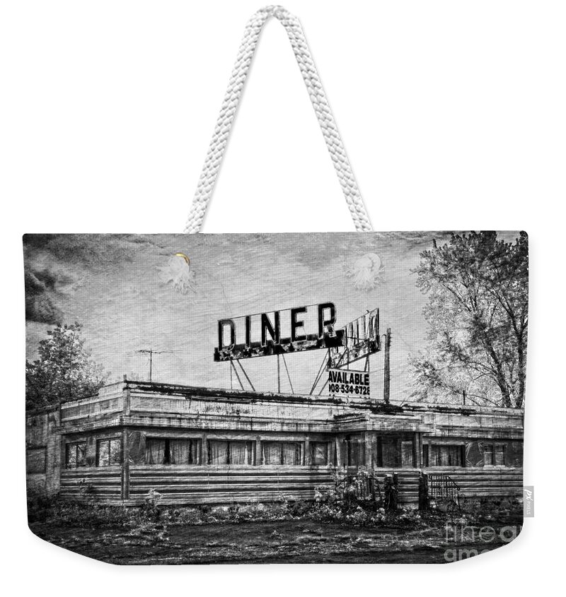 Abandoned Weekender Tote Bag featuring the photograph What is on the Menu by Debra Fedchin