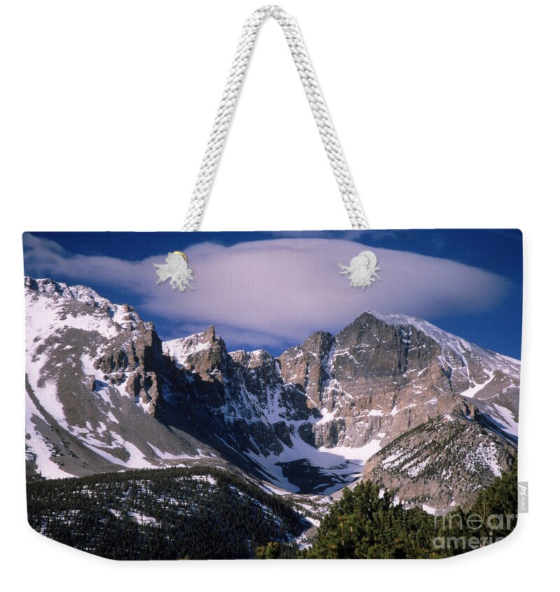 Great Basin National Park Weekender Tote Bag featuring the photograph Wheeler Peak by Mark Newman