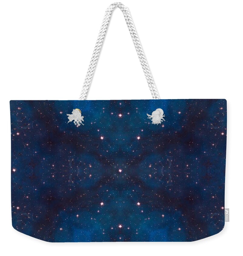 Star Weekender Tote Bag featuring the photograph When The Stars Collide by Renee Trenholm