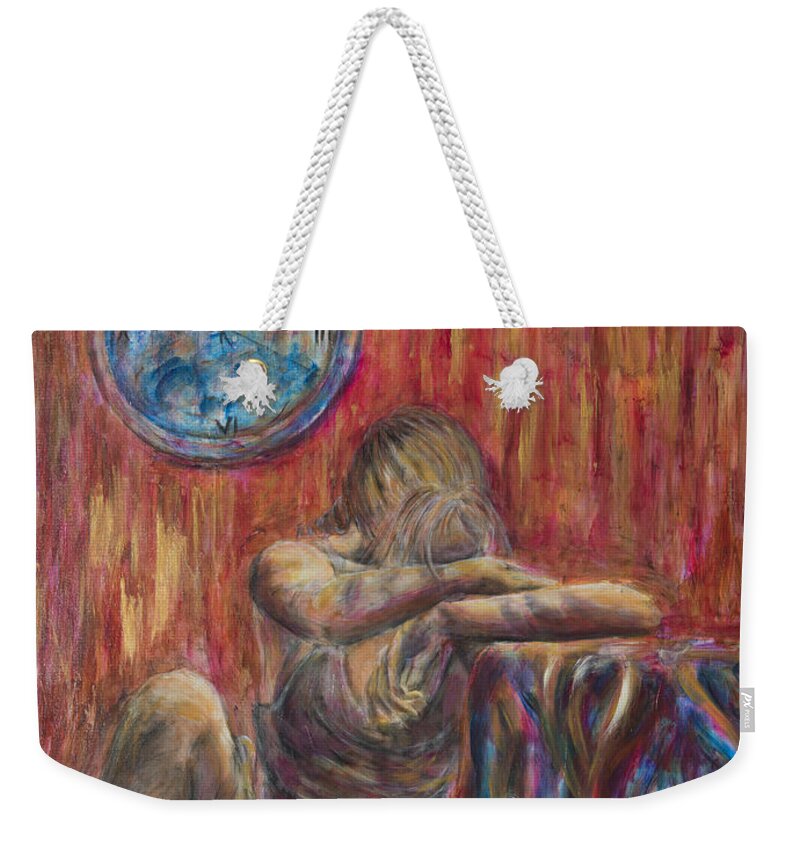 When Tomorrow Comes Weekender Tote Bag featuring the painting When Tomorrow Comes by Nik Helbig