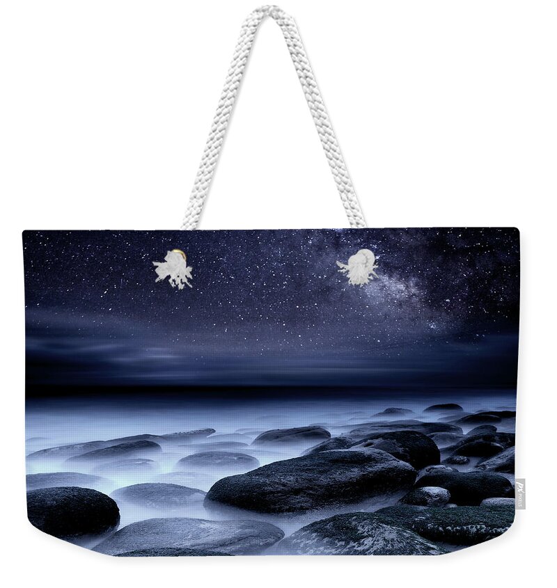 Night Weekender Tote Bag featuring the photograph Where No One has Gone Before by Jorge Maia