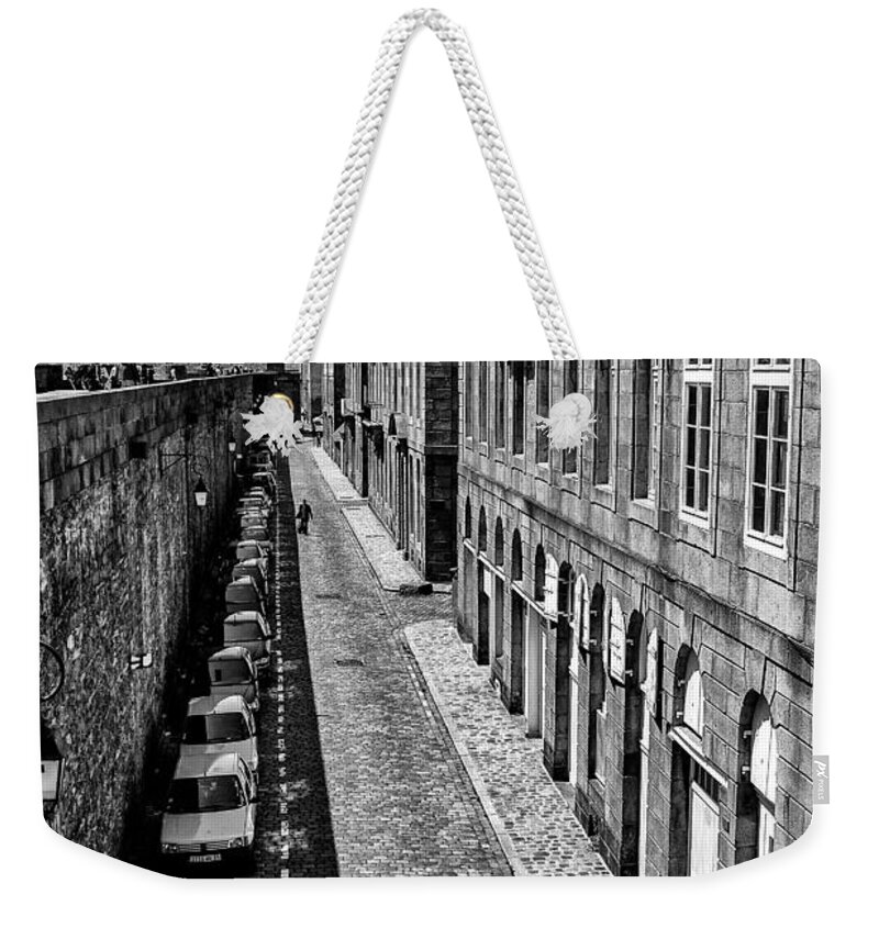 St Malo Weekender Tote Bag featuring the photograph Where's my car? by Nigel R Bell