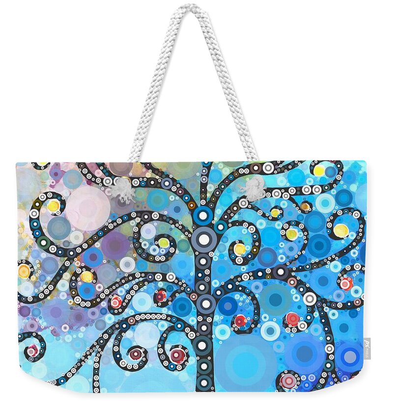 Digital Weekender Tote Bag featuring the digital art Whimsical Tree by Linda Bailey