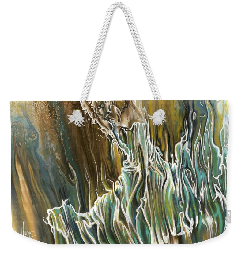 Whisper Weekender Tote Bag featuring the painting Whisper by Karina Llergo