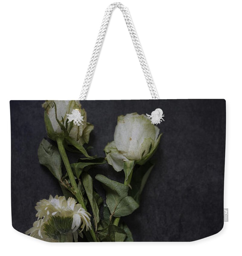 Flowers Weekender Tote Bag featuring the photograph White Flowers by David Lichtneker
