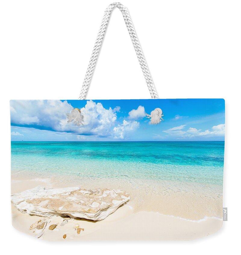 White Sand Weekender Tote Bag featuring the photograph White Sand by Chad Dutson