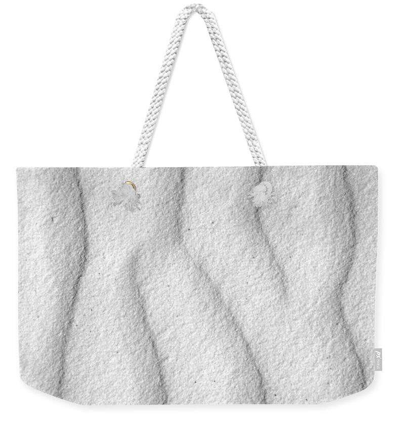 B&w Weekender Tote Bag featuring the photograph White Sands 14 by JustJeffAz Photography
