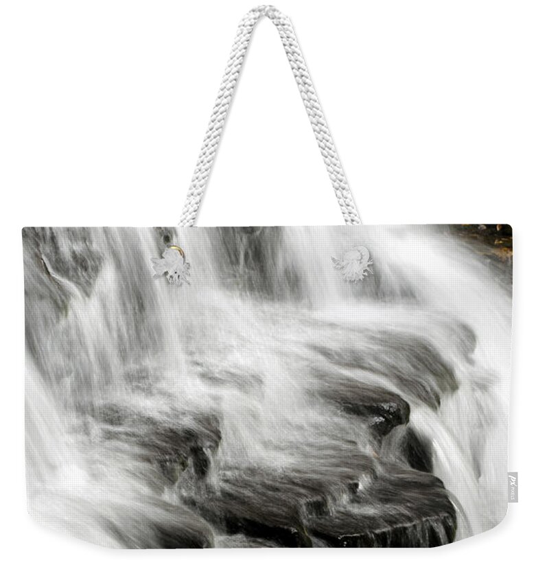 Waterfall Weekender Tote Bag featuring the photograph Abstract Waterfall by Christina Rollo