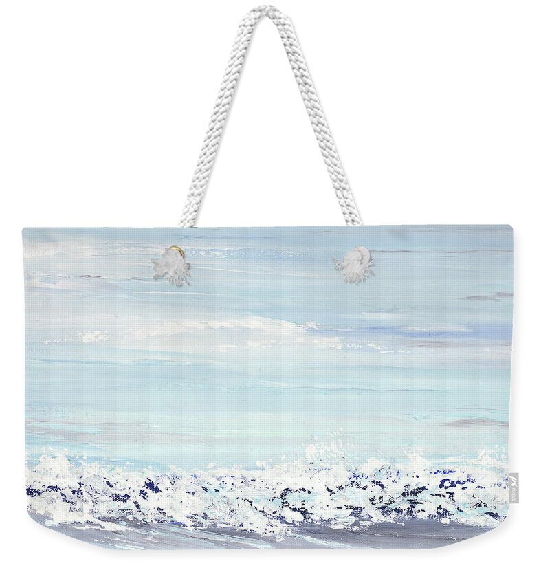 Costal Weekender Tote Bag featuring the painting White Water by Tamara Nelson