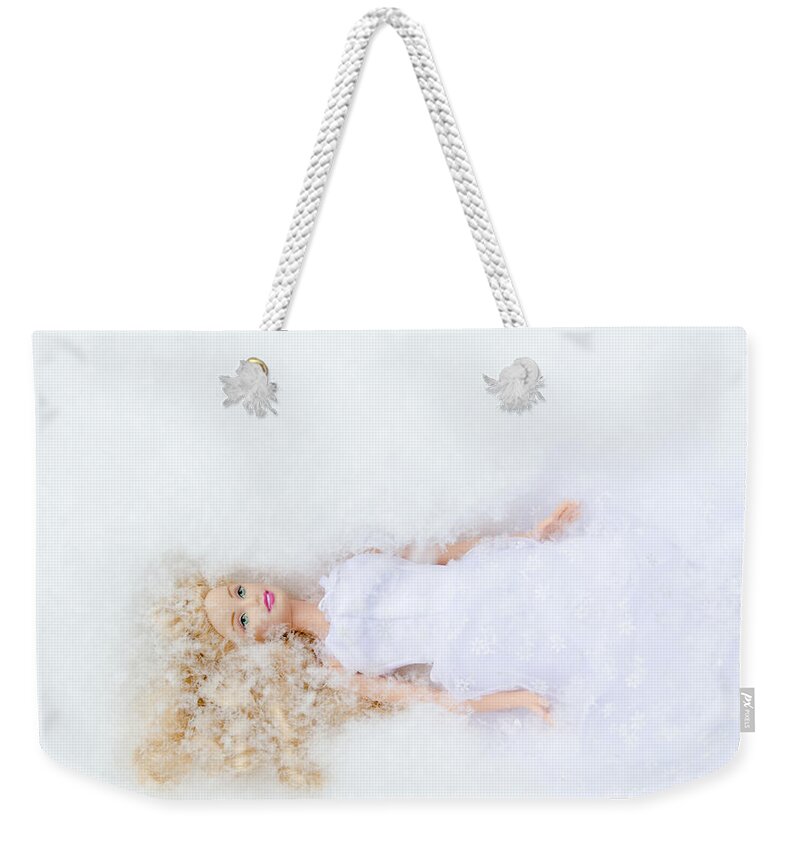 White Weekender Tote Bag featuring the photograph White Wedding by Laurel Best