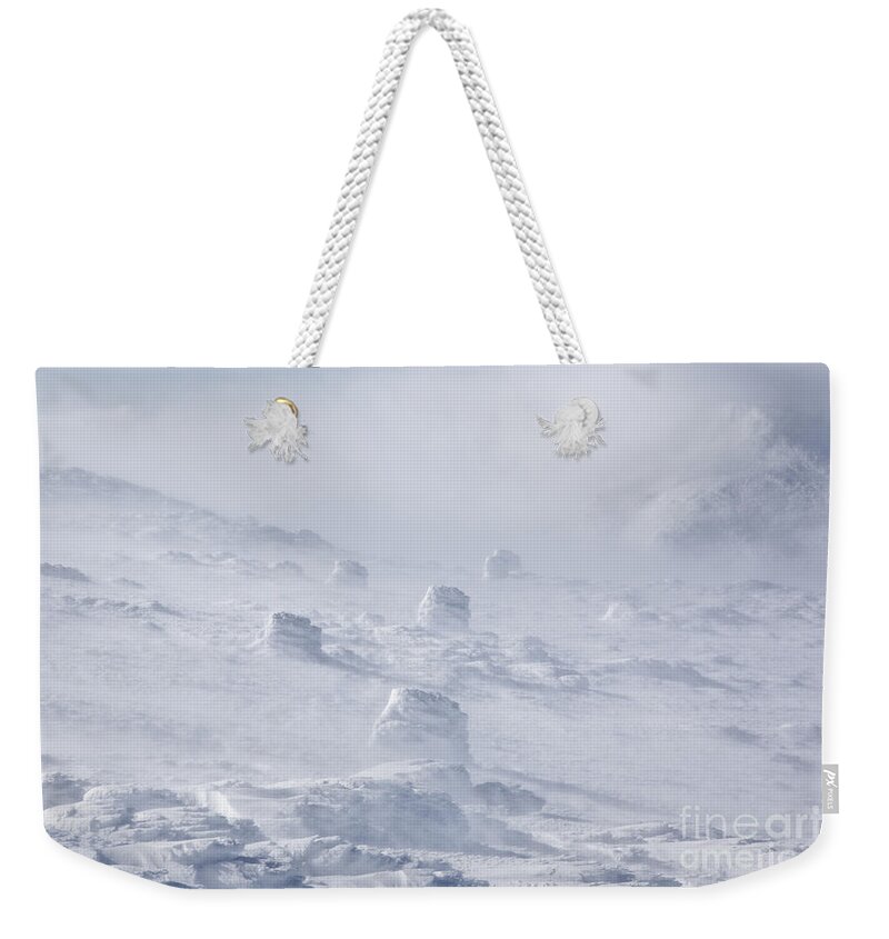 Adventure Weekender Tote Bag featuring the photograph Whiteout - Mt Washington New Hampshire by Erin Paul Donovan