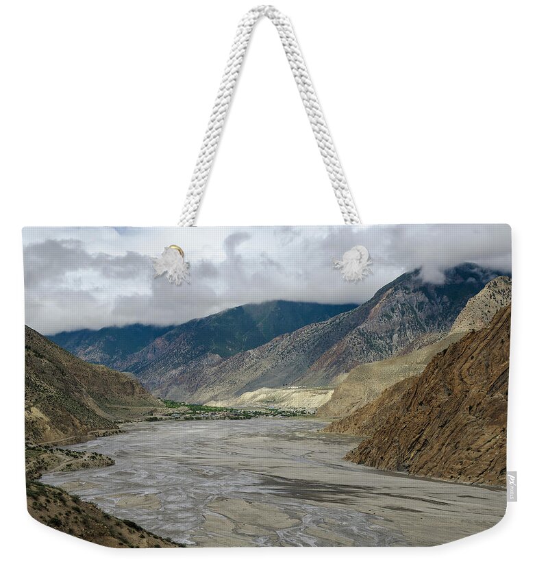 Himalayas Weekender Tote Bag featuring the photograph Wide Angle View Of Kali Gandaki by Sergey Orlov / Design Pics