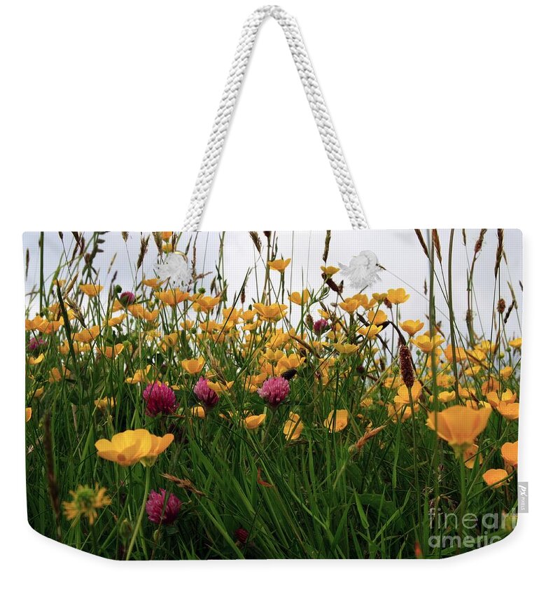 Wildflower Weekender Tote Bag featuring the photograph Wildflowers by Jeremy Hayden