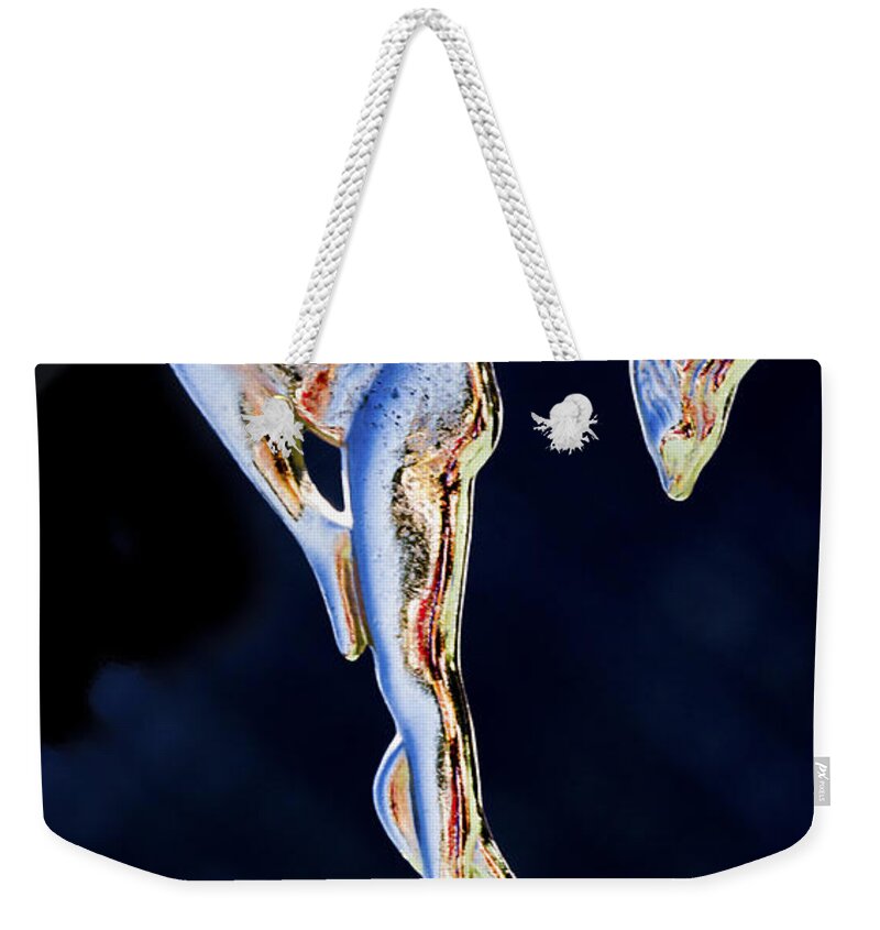 Willys Hood Ornament Weekender Tote Bag featuring the photograph Willys Hood Ornament by Mitch Shindelbower