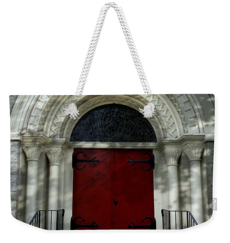 Skompski Weekender Tote Bag featuring the photograph Winchester Church by Joseph Skompski