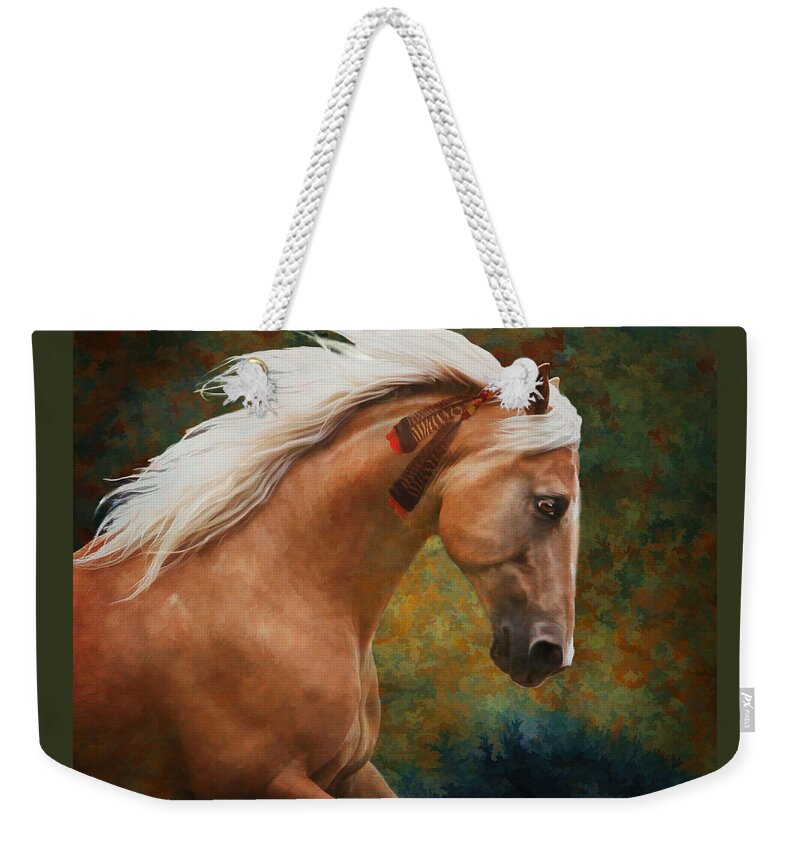 Horses Weekender Tote Bag featuring the photograph Wind Chaser by Melinda Hughes-Berland