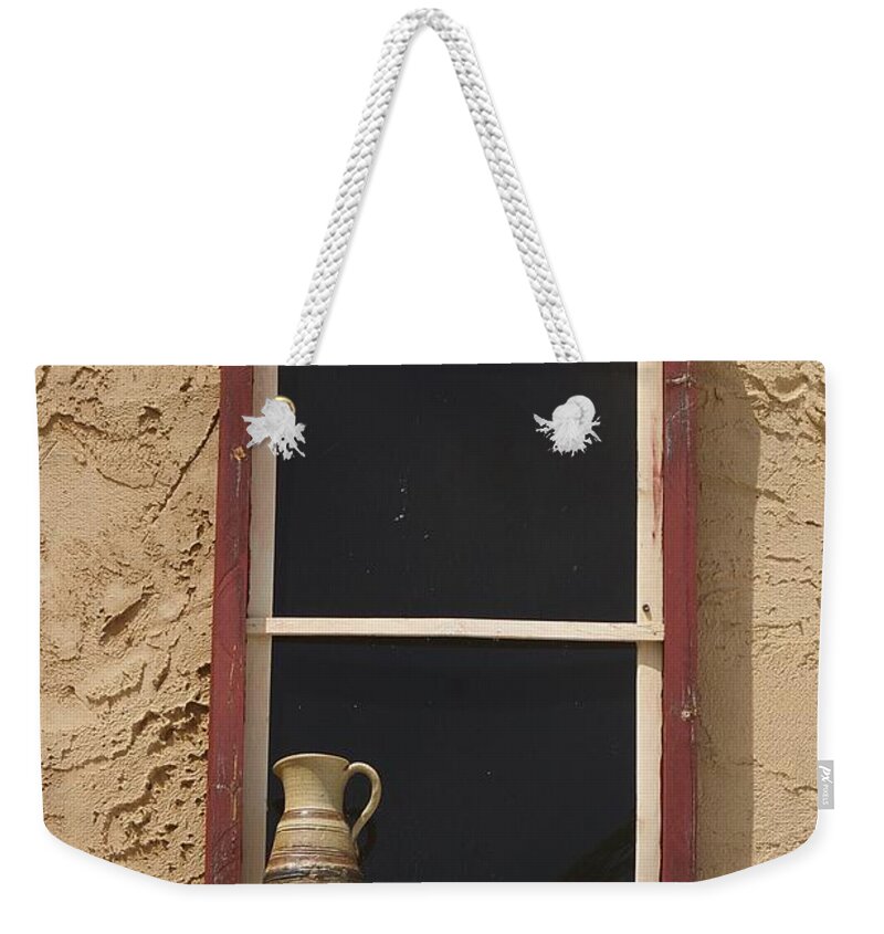 Window Weekender Tote Bag featuring the photograph Window and Potteries by Randy Pollard