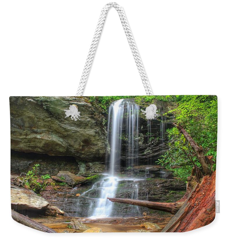 Window Falls Weekender Tote Bag featuring the photograph Window Falls by Chris Berrier
