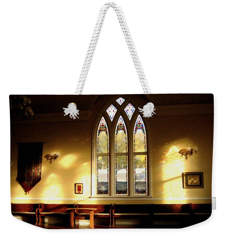 Window Weekender Tote Bag featuring the photograph Window Light by Kathy Bassett