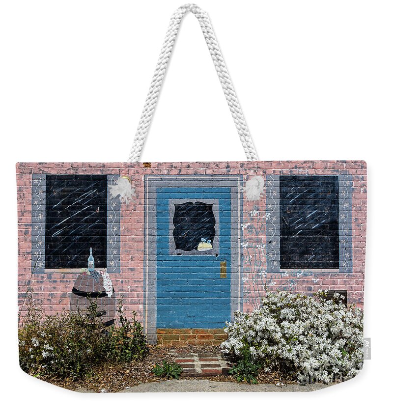 Westminster Weekender Tote Bag featuring the photograph Window with no view by Bernd Laeschke