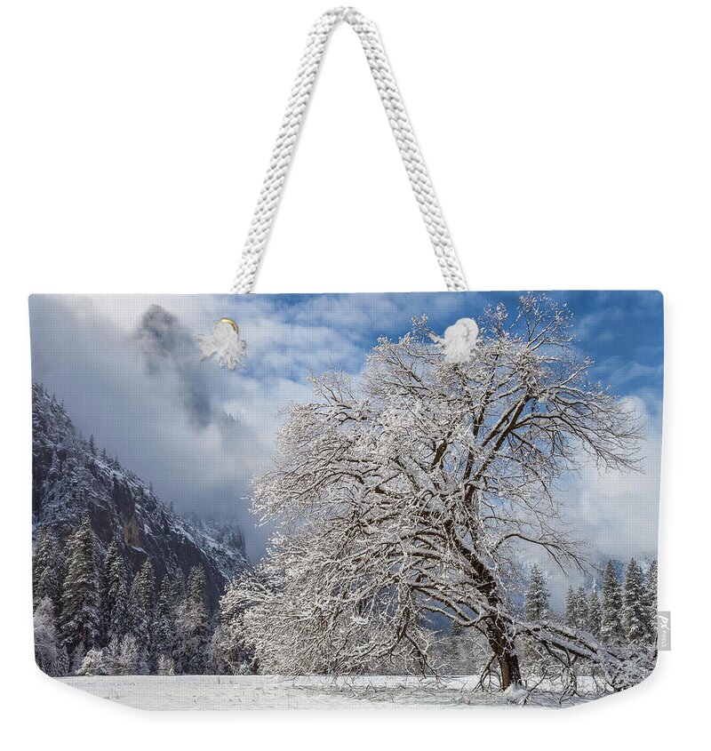 Landscape Weekender Tote Bag featuring the photograph Winter Arrived by Jonathan Nguyen