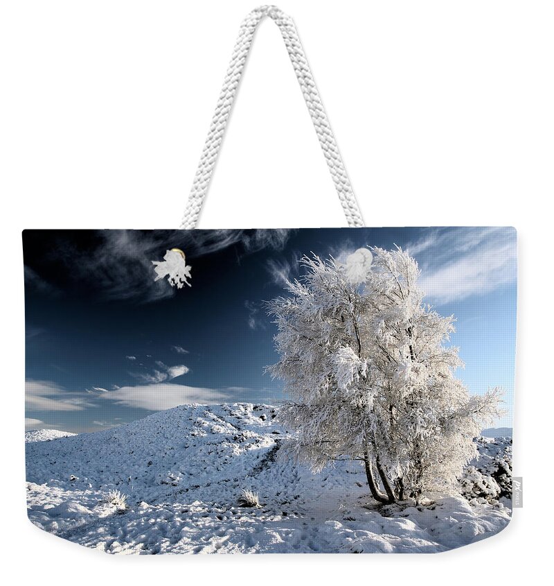 Snow Scene Weekender Tote Bag featuring the photograph Winter Landscape by Grant Glendinning