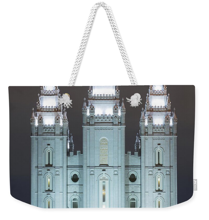 Utah Weekender Tote Bag featuring the photograph Winter Reflection by Dustin LeFevre