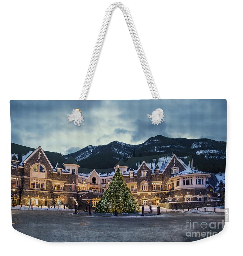 Banff Weekender Tote Bag featuring the photograph Winter's Come by Evelina Kremsdorf