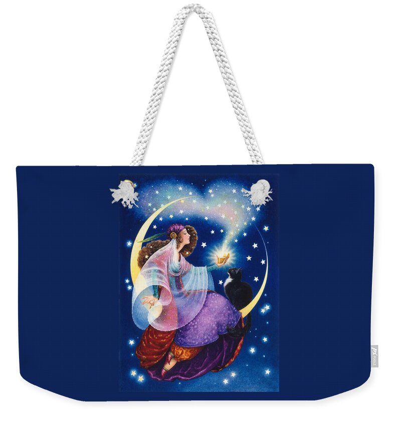 Gypsy Weekender Tote Bag featuring the painting Wishes by Lynn Bywaters