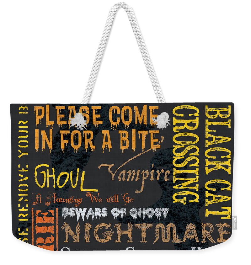 Halloween Weekender Tote Bag featuring the painting Witchcraft by Debbie DeWitt