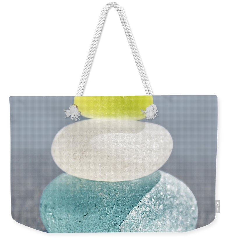 Seaglass Weekender Tote Bag featuring the photograph With A Twist by Barbara McMahon