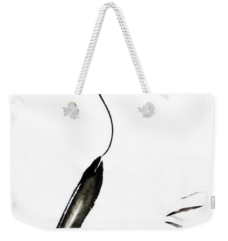 Sumi Weekender Tote Bag featuring the painting With My Head Held High by Oiyee At Oystudio