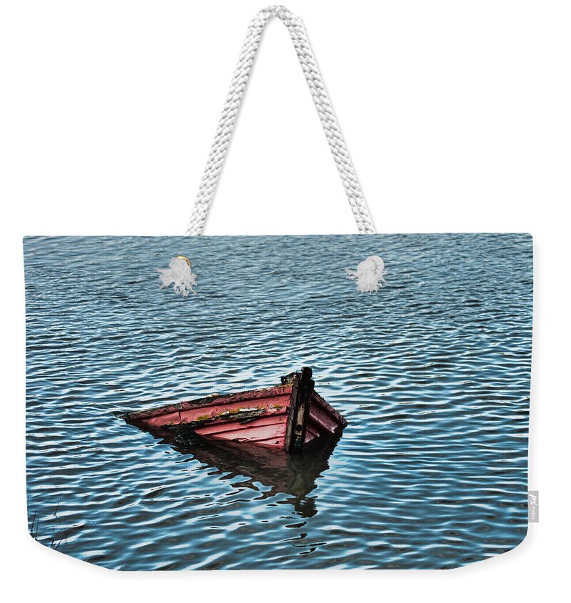 Boat Imagery Weekender Tote Bag featuring the photograph Wrecked by David Davies