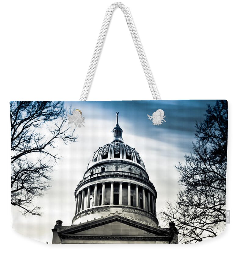 West Virginia Weekender Tote Bag featuring the photograph WV State Capitol Building by Shane Holsclaw