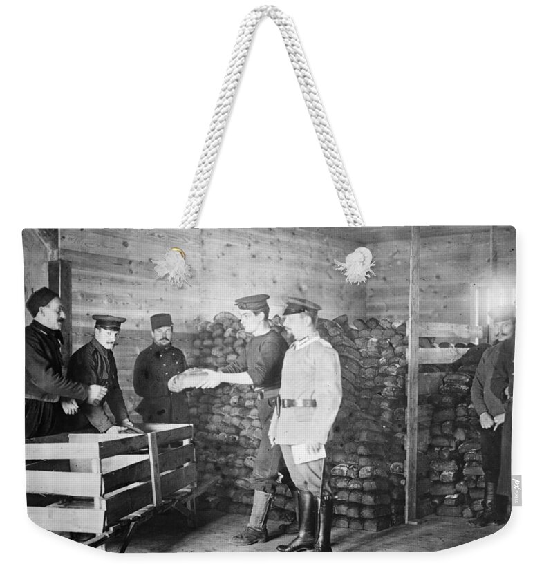 1914 Weekender Tote Bag featuring the photograph Wwi Prisoners Of War by Granger