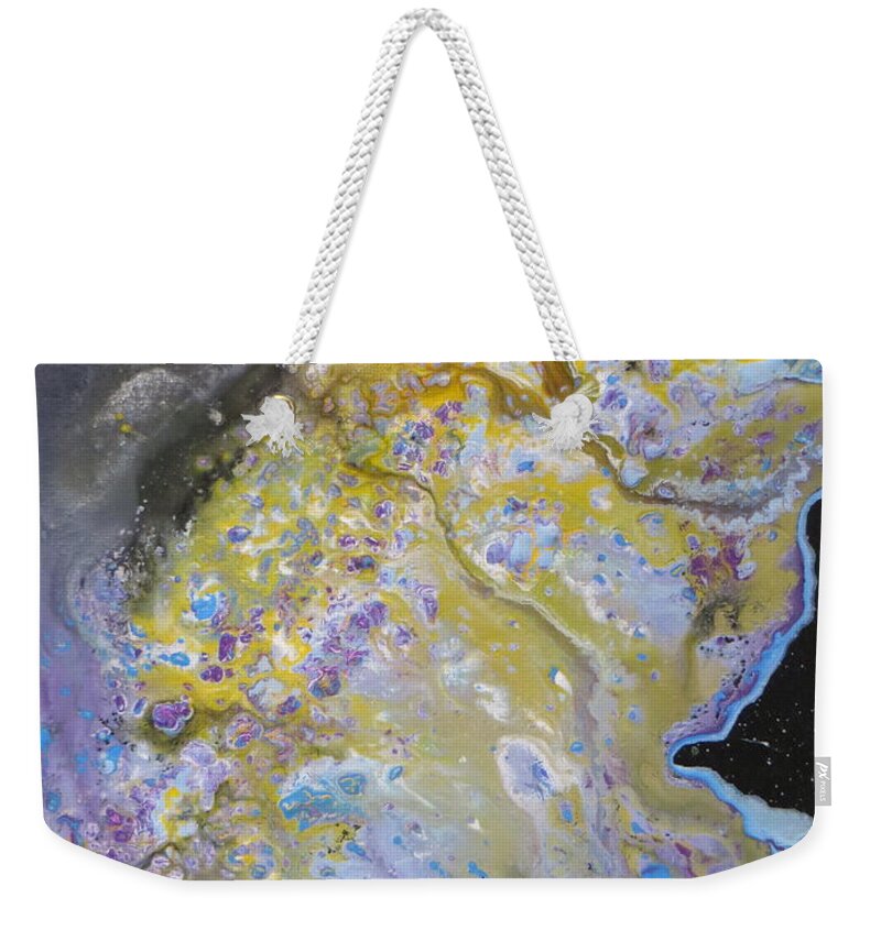 Abstract Weekender Tote Bag featuring the painting Xanadu by Soraya Silvestri