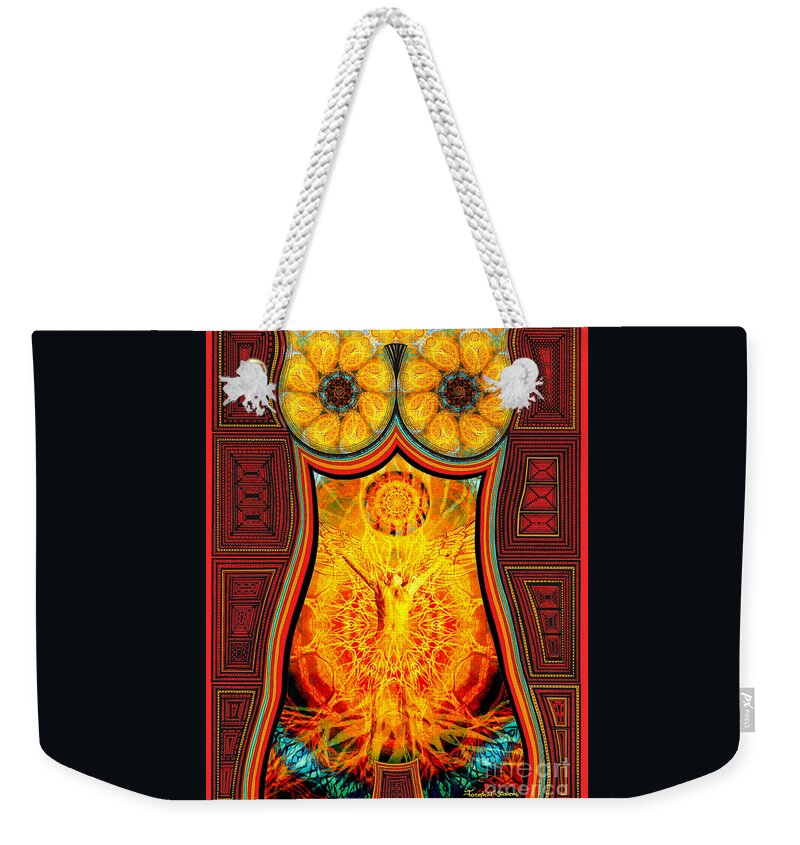 Pen And Ink Art Weekender Tote Bag featuring the mixed media Yearning-Spirit Rising by Joseph J Stevens