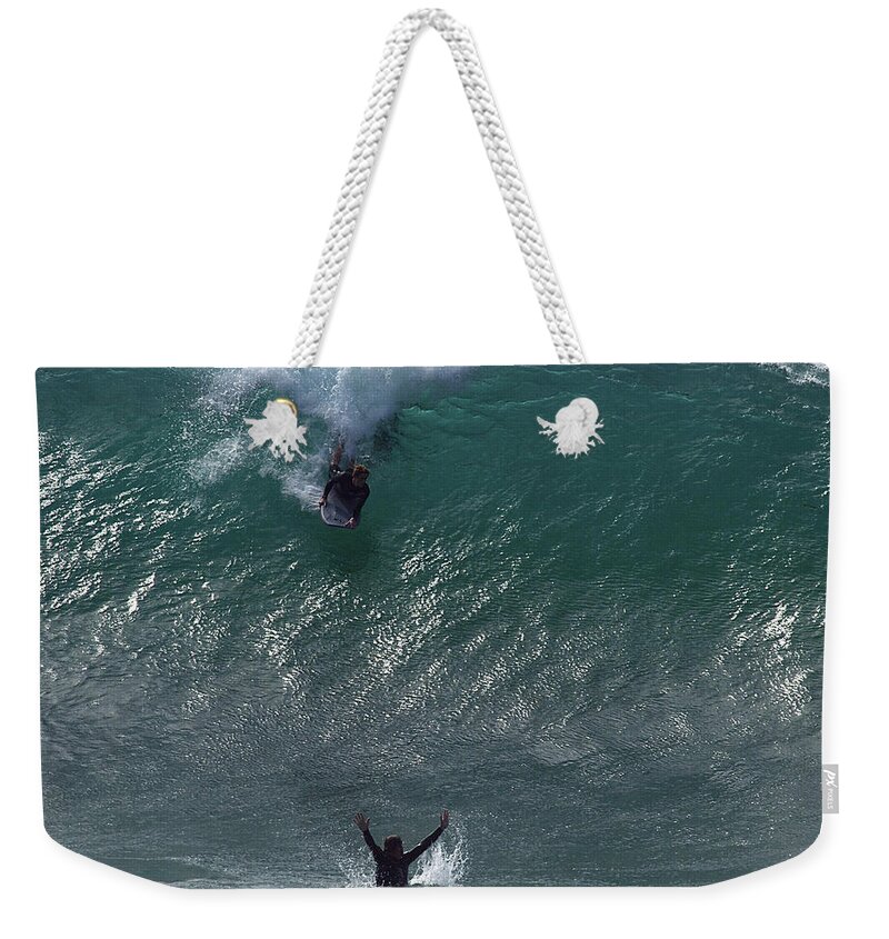  The Wedge Weekender Tote Bag featuring the photograph Yo. Dude. by Joe Schofield