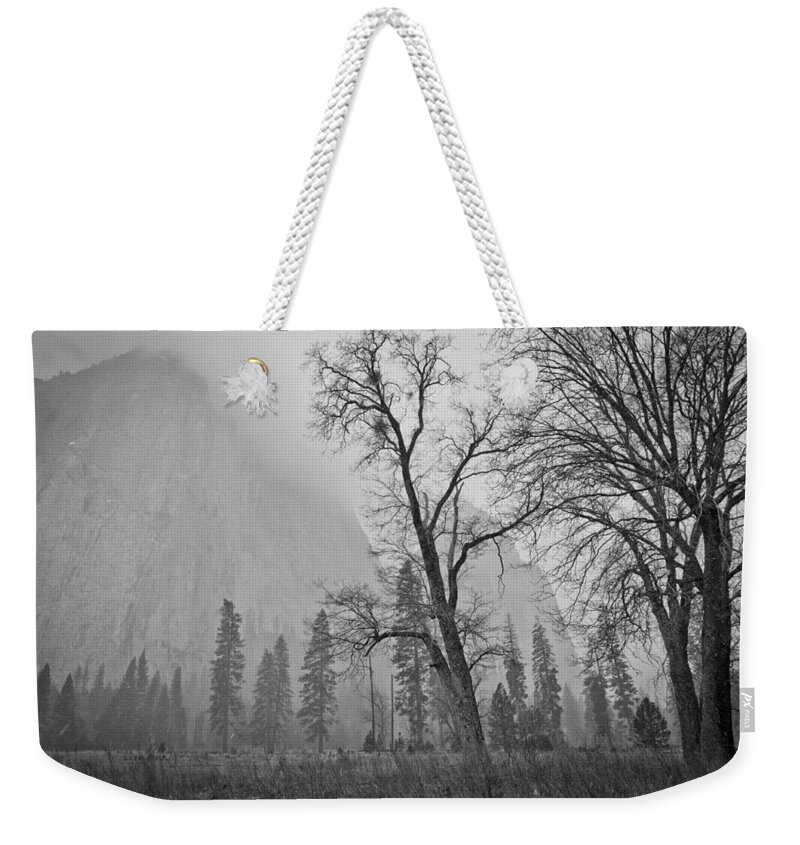 Yosemite Weekender Tote Bag featuring the photograph Yosemite Storm by Priya Ghose