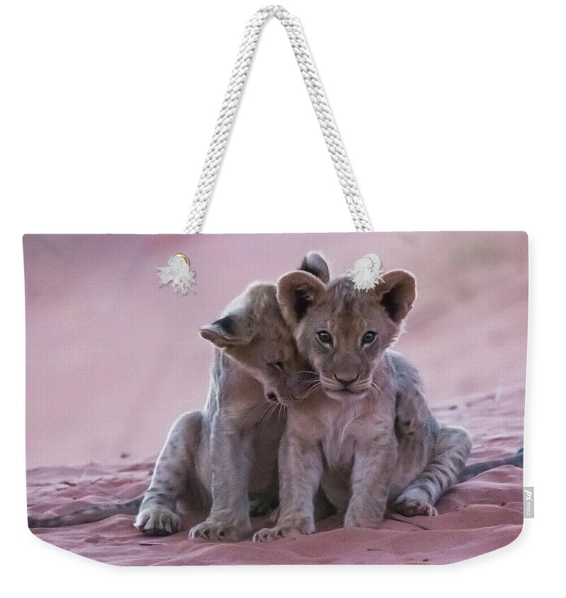 Animal Themes Weekender Tote Bag featuring the photograph You Will Always Be My Best Brother - by © Willie Van Schalkwyk