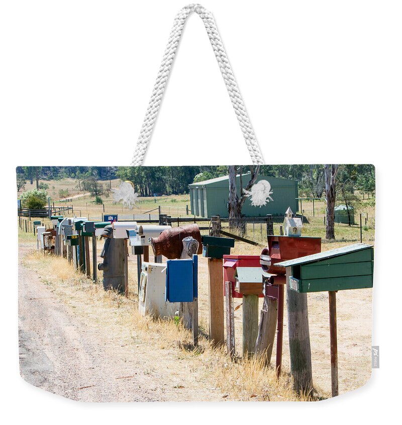 Letter Weekender Tote Bag featuring the photograph You've Got Mail by Nicholas Blackwell